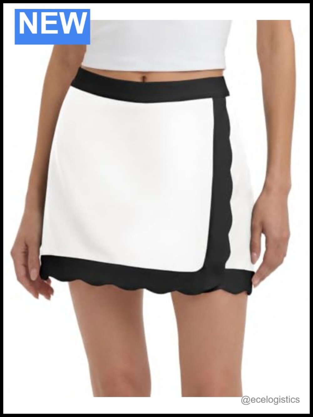 High Waisted Tennis Skort with Built-in Shorts & Pockets, Athletic Wrap Golf